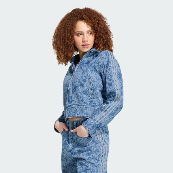 adidas — ADIDAS LIBERTY LONDON FIREBIRD DENIM TRACKTOP