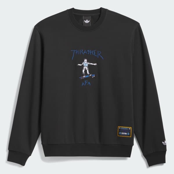 adidas — Argentina x Thrasher Crewneck Sweatshirt