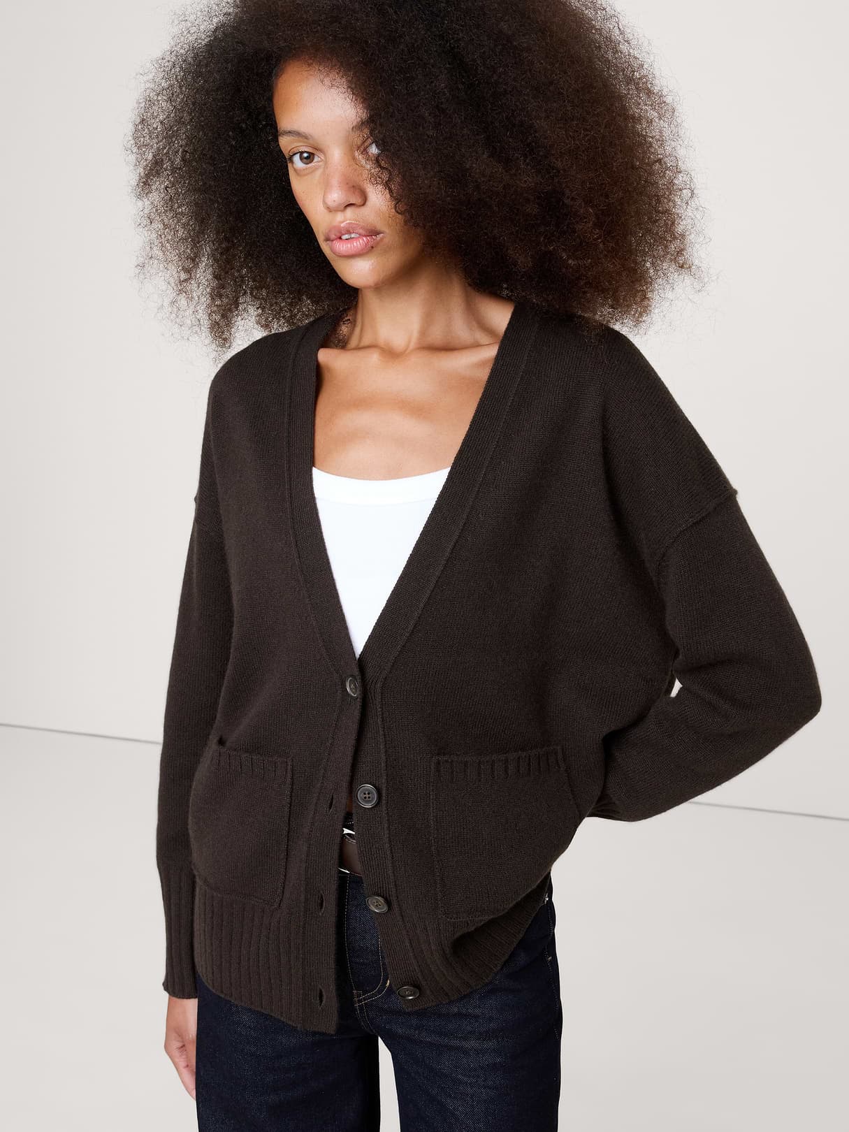 Banana Republic — Boyfriend Cashmere Cardigan