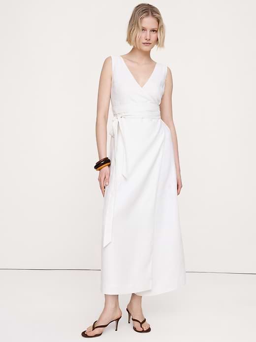 Banana Republic — Linen Crossback Maxi Dress