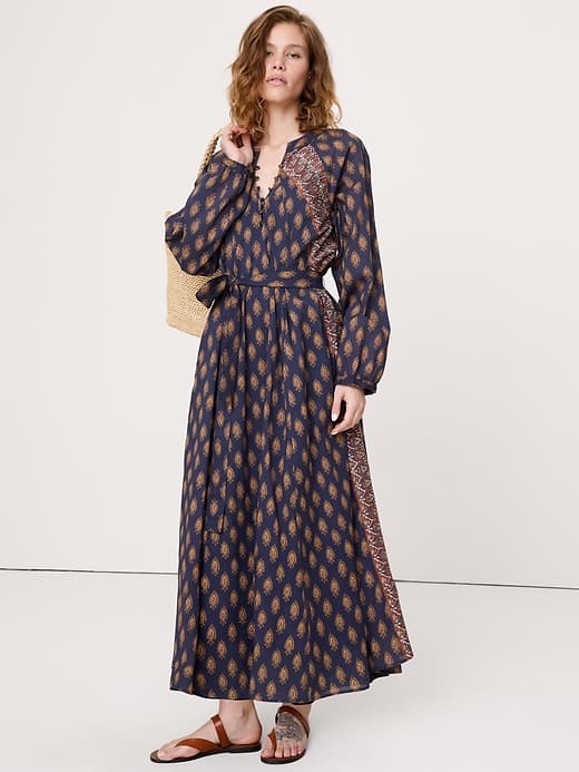 Banana Republic — Lightweight Cotton Kaftan Maxi Dress
