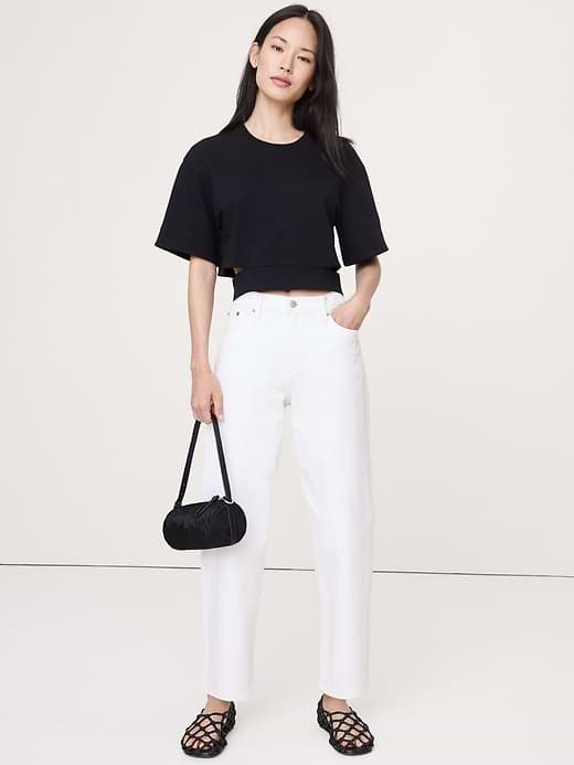 Banana Republic — Vintage Cotton Utility Wrap Top