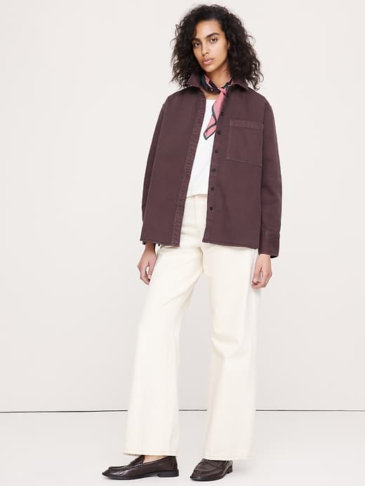 Banana Republic — The Oversized Denim Shirt
