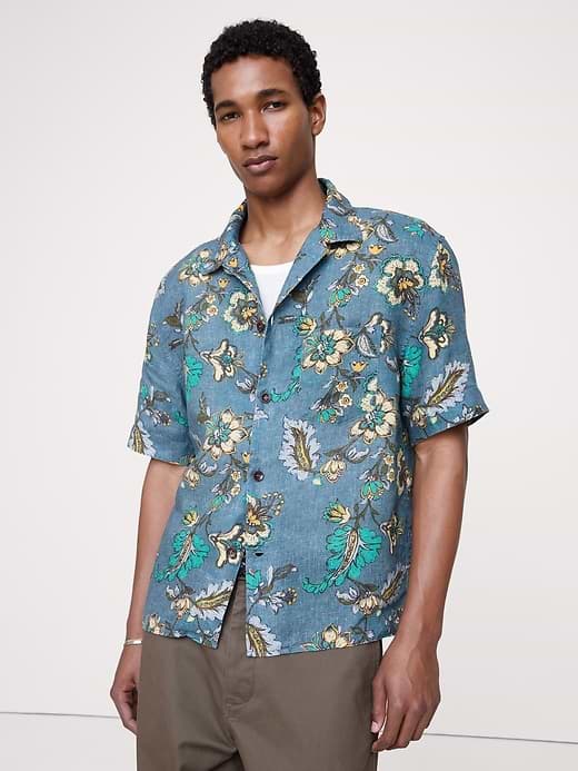 Banana Republic — Standard-Fit Linen Resort Shirt