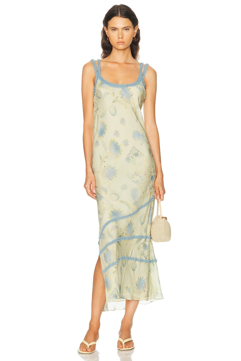 SIR. — Cecile Ruffle Slip Dress