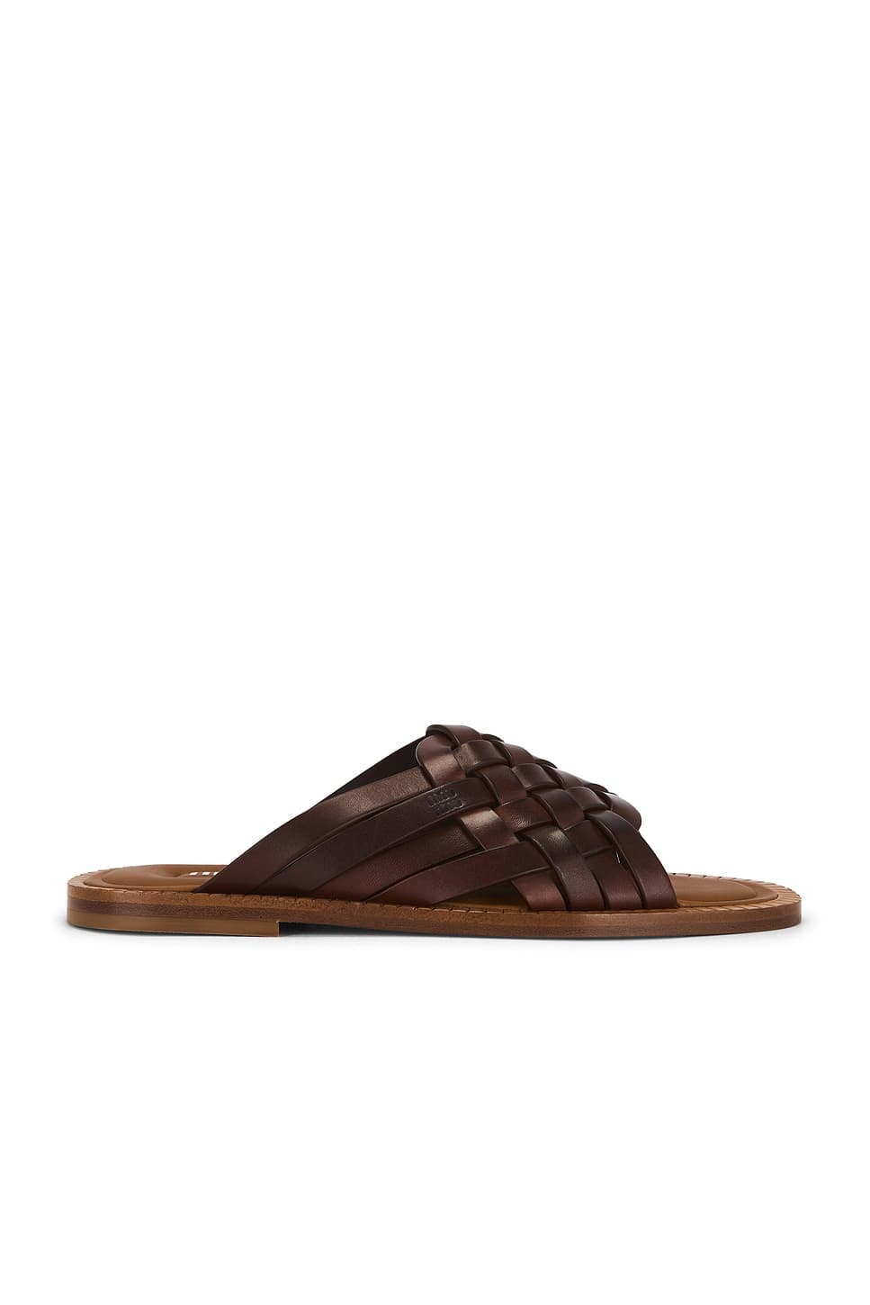 Miu Miu — Woven Flat Sandal
