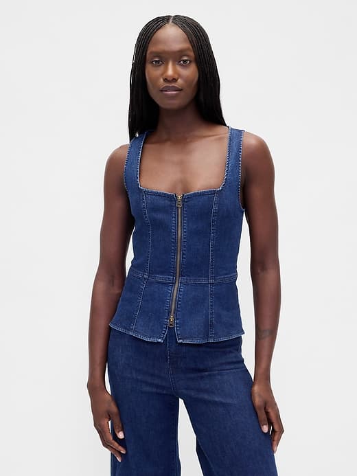 Gap — Denim Zip Vest