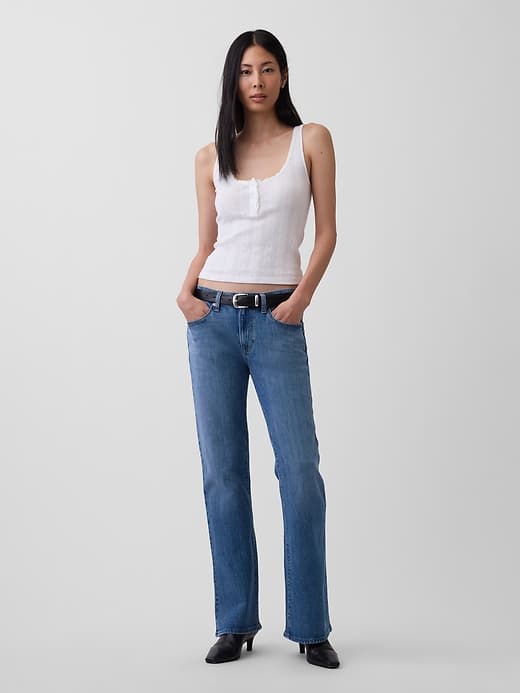 Gap — Mid Rise Relaxed Boot Jeans