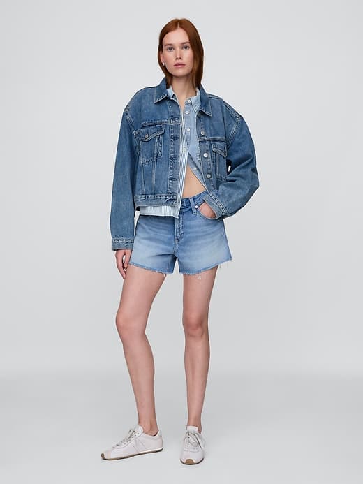 Gap — 4" Mid Rise UltraSoft Relaxed Cutoff Shorts