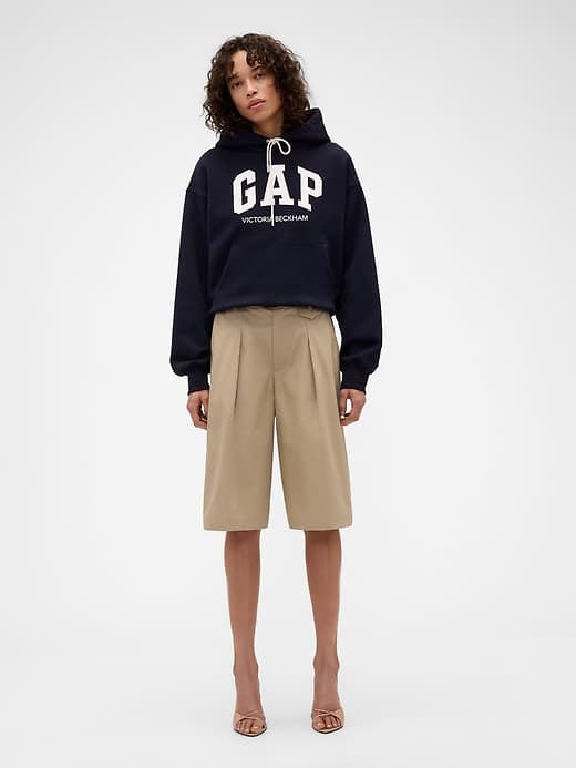 Gap — Gap × Victoria Beckham High Rise Pleated Shorts
