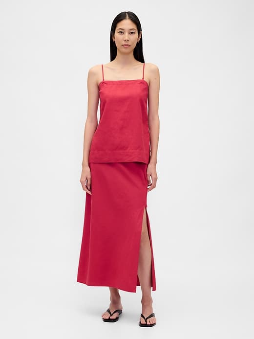 Gap — Linen-Blend Maxi Skirt