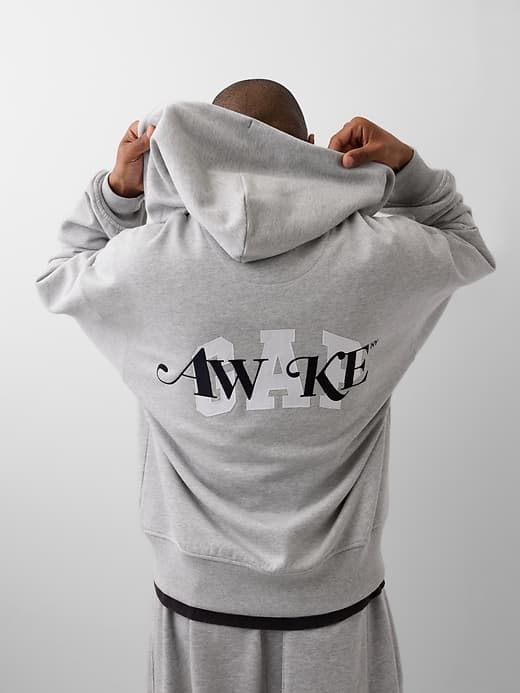 Gap — Gap × Awake NY Heavyweight Oversized Logo Zip Hoodie
