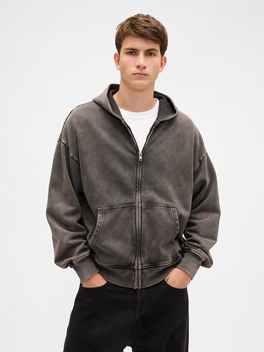 Gap — Adult Heavyweight Oversized Zip Hoodie