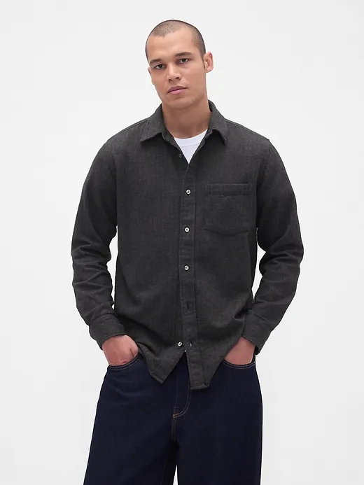Gap — Organic Cotton Relaxed Flannel Shirt